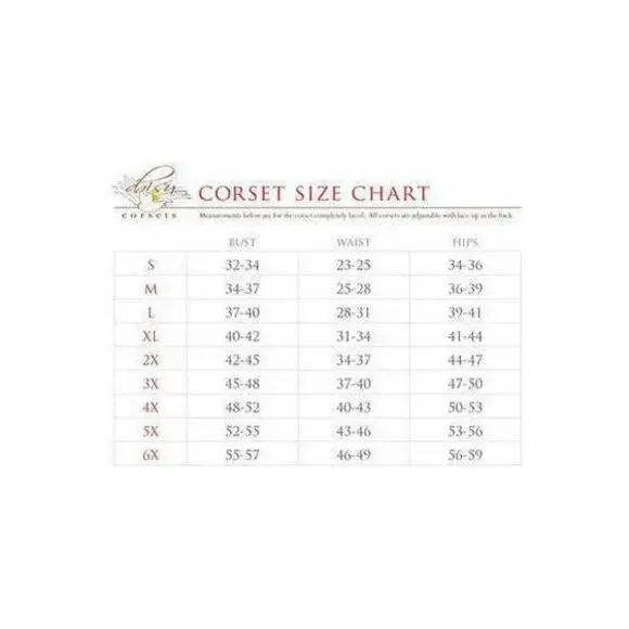 Lavish 5 PC Frisky French Maid Corset Costume - Picture 3 of 4